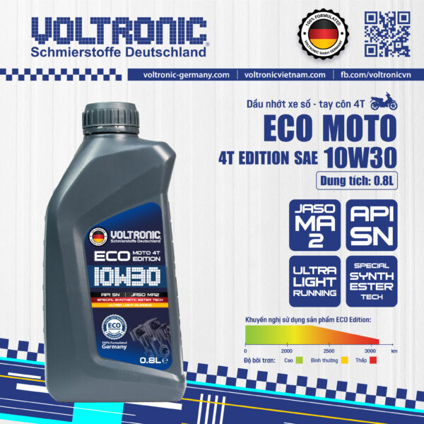 VOLTRONIC ECO MOTO 4T EDITION SAE 10W30 0.8L