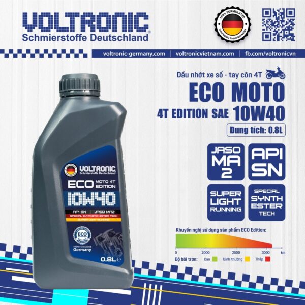 Voltronic ECO Moto 4T Edition SAE 10W40 0.8L