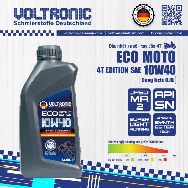 Voltronic ECO Moto 4T Edition SAE 10W40 0.8L