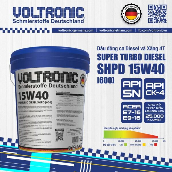 VOLTRONIC SUPER TURBO DIESEL SHPD SAE 15W40 [600]
