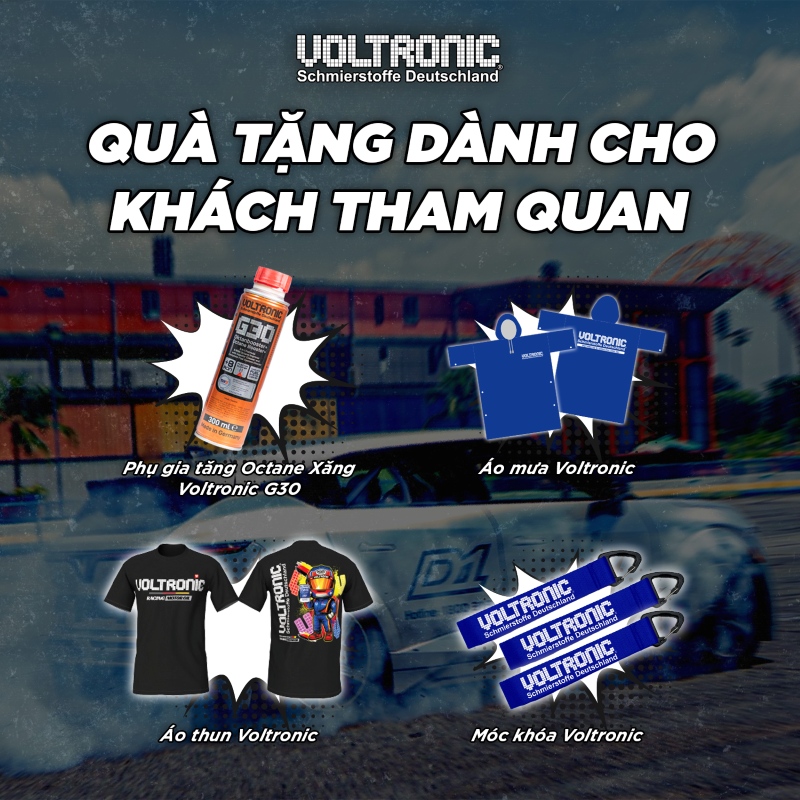 Qùa tặng của thương hiệu Voltronnic tại sự kiện DRIFT FOR LIFE