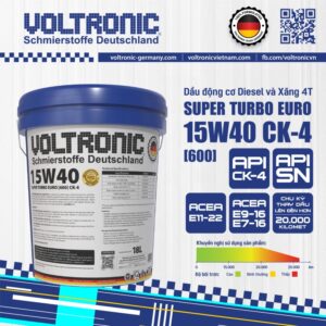 VOLTRONIC SUPER TURBO 15W40 CK4