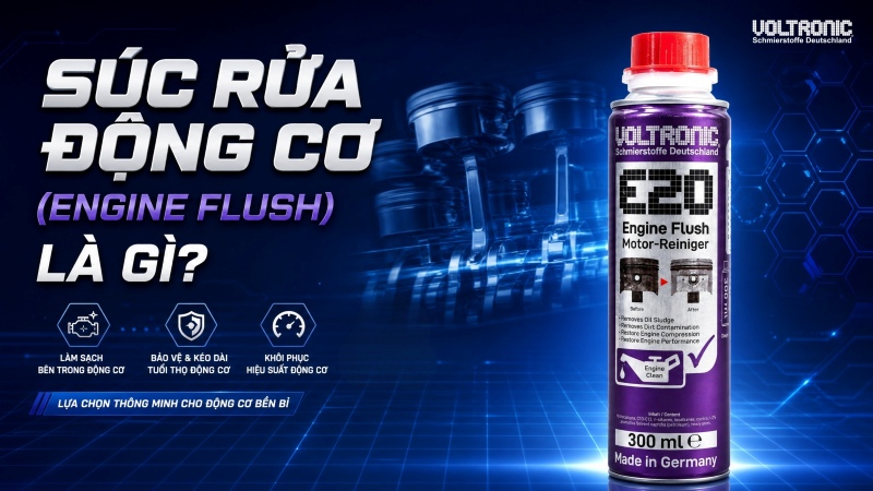 Phụ gia súc rửa động cơ là gì? Quy trình làm sạch cặn bẩn trong máy