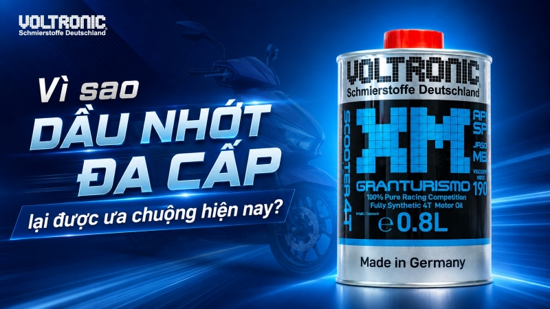 Dầu nhớt đa cấp Voltronic XM Scooter được ưa chuộng hiện nay