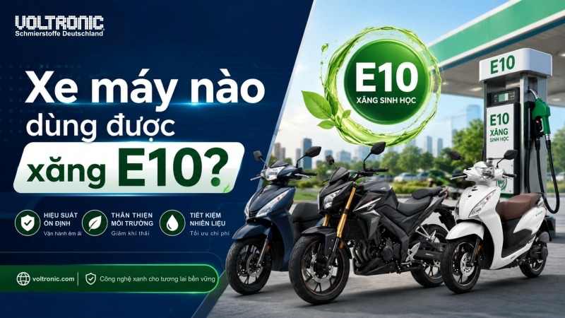 xe máy nào dùng được xăng E10