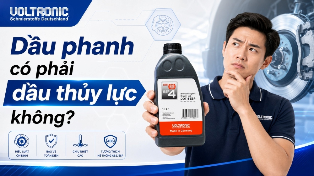 Dầu phanh có phải dầu thủy lực không? So sánh sự khác nhau giữa chúng
