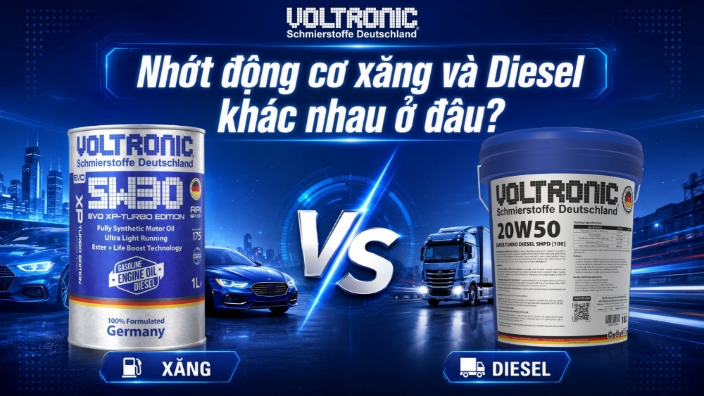 Dầu nhớt động cơ xăng và Diesel khác nhau ở điểm nào?