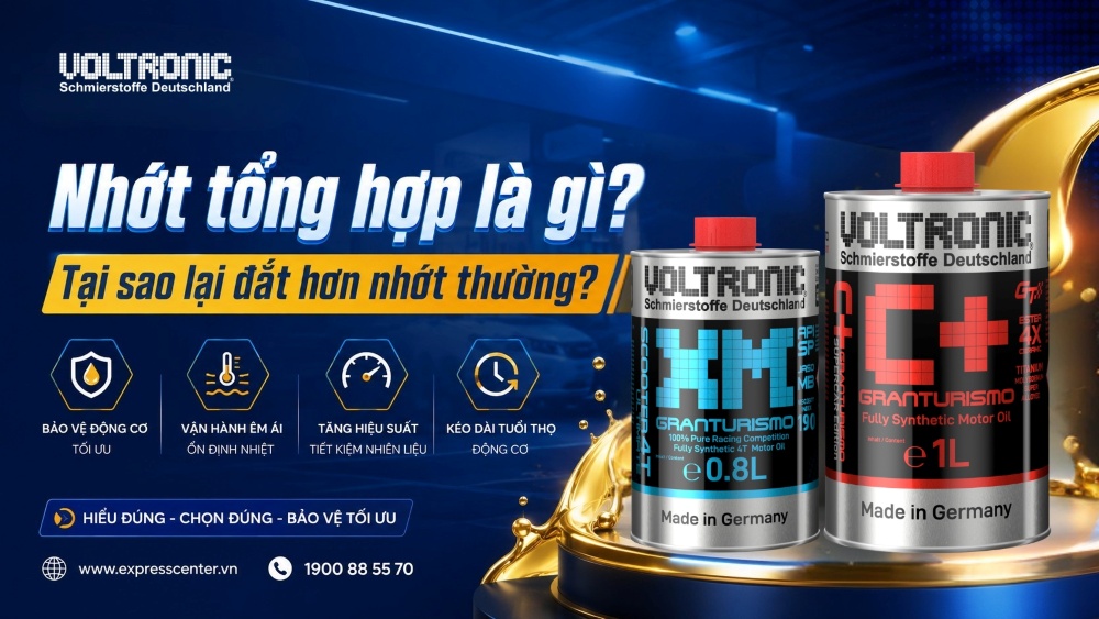 Nhớt tổng hợp là gì? Tại sao lại đắt hơn nhớt thường?