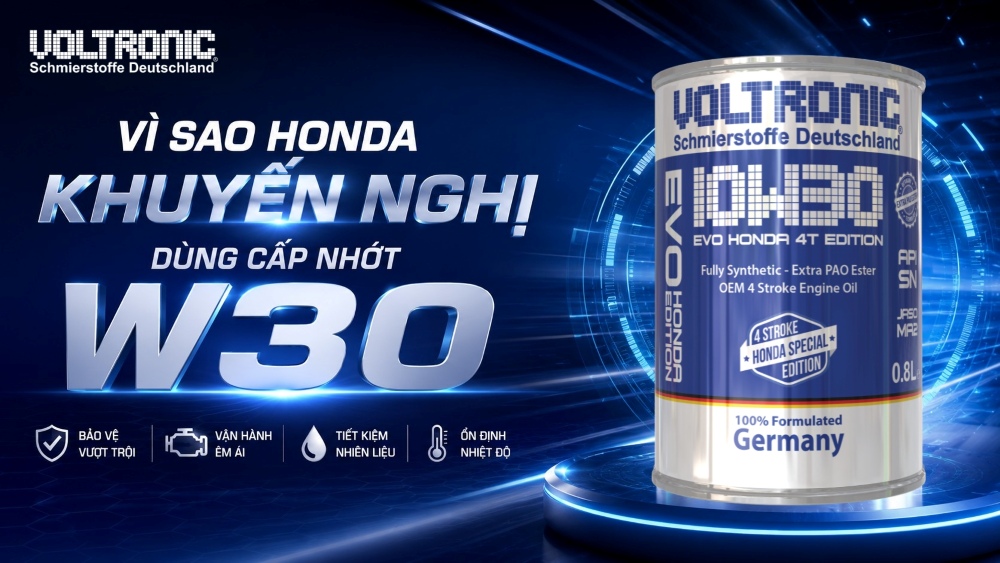Vì sao Honda khuyến nghị dùng nhớt W30 cho xe máy?